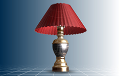 3D моделирование (hi poly)  /  Лампа
